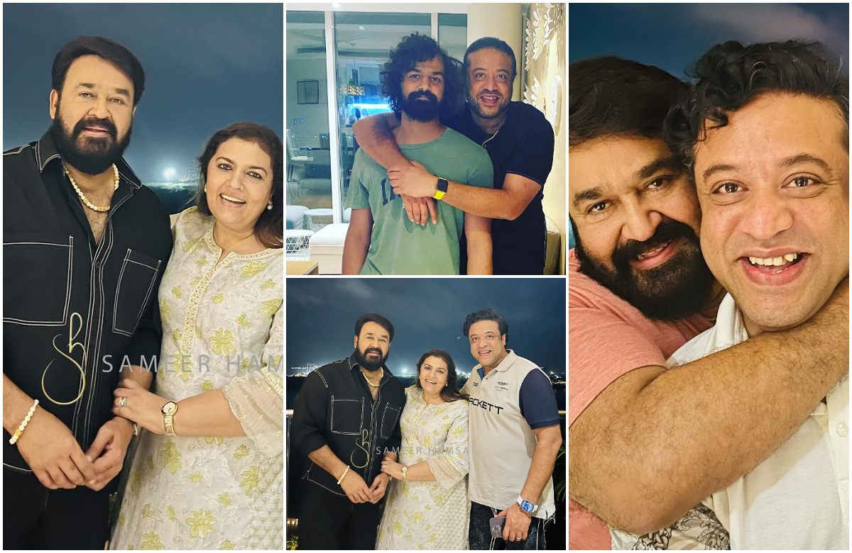 Sameer Hamsa With Mohanlal And Suchitra New Picture Viral (2)
